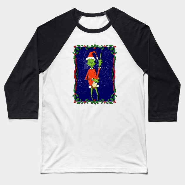 Ba Humbug Baseball T-Shirt by Yeti Slang 